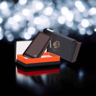 Δερμάτινο Ανδρικό πορτοφόλι Laorentou 821j010L σκούρο καφέ