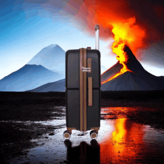 Βαλίτσες σκληρές Newcom (PP) μεσαία μεγάλη N1596 μαύρο