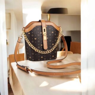 Γυναικεία Τσάντα PVC Χιαστί/Χειρός Foxer 9140004F καφέ