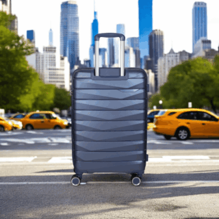 Βαλίτσες σκληρές Newcom (PP) μεσαία μεγάλη N1597 μπλέ