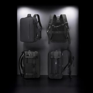 Bange 1909-8 Μαύρο 36L Σακίδιο Vacuum TSA Lock Laptop 17.3”