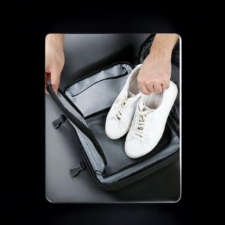 Bange 1909-8 Μαύρο 36L Σακίδιο Vacuum TSA Lock Laptop 17.3”