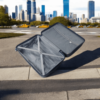 Βαλίτσες σκληρές Newcom (PP) μεσαία μεγάλη N1597 μπλέ