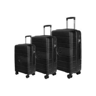 Βαλίτσες Σκληρές (σέτ 3 τεμαχίων) Newcom (PP) N1594 μαύρο