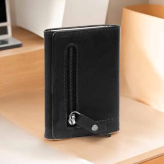 Chesterfield Δερμάτινο Ανδρικό Πορτοφόλι RFID Μαύρο