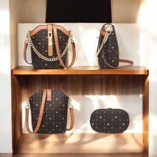 Γυναικεία Τσάντα PVC Χιαστί/Χειρός Foxer 9140004F καφέ