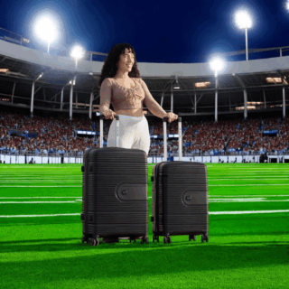 Βαλίτσα σκληρή μικρή μεσαία Newcom (PP) N1594 μαύρο