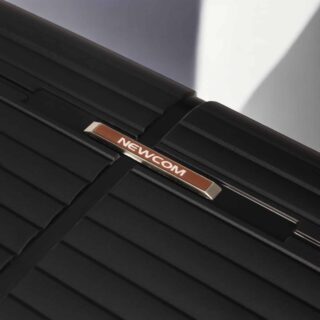 Βαλίτσες σκληρές Newcom (PP) μεσαία μεγάλη N1596 μαύρο