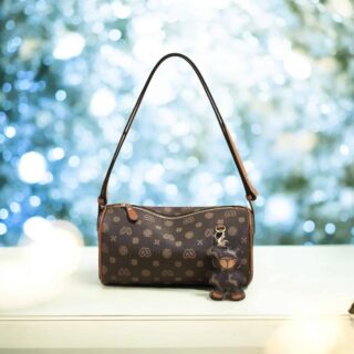 Γυναικεία Τσάντα PVC Χιαστί/Χειρός Laorentou 9140154L καφέ