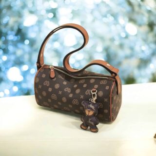 Γυναικεία Τσάντα PVC Χιαστί/Χειρός Laorentou 9140154L καφέ