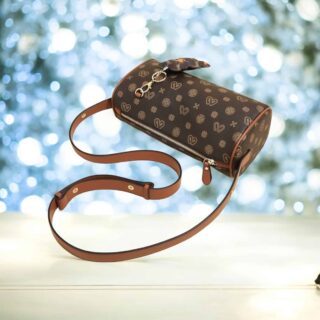 Γυναικεία Τσάντα PVC Χιαστί/Χειρός Laorentou 9140154L καφέ