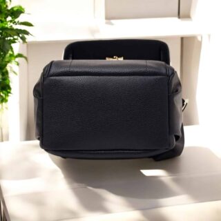 Δερμάτινo Γυναικείo Σακίδιο Πλάτης Laorentou 900412L μαύρο