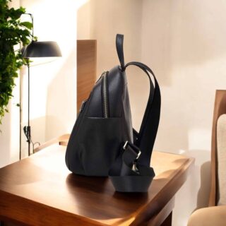 Δερμάτινo Γυναικείo Σακίδιο Πλάτης Laorentou 900412L μαύρο