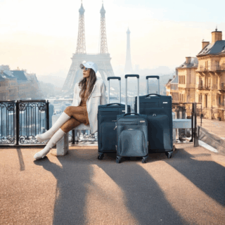 Βαλίτσες trolley (σετ 3 τεμαχίων) Cardinal 3700 σκούρο μπλέ