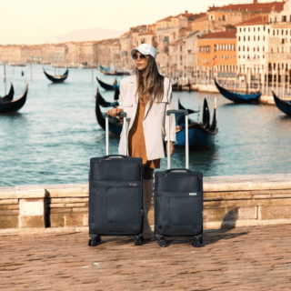 Βαλίτσα trolley Cardinal μικρή μεσαία 3800 50/60cm σκούρο μπλέ