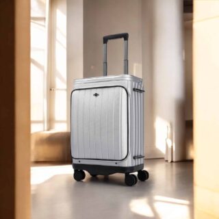 Βαλίτσα Laptop χειραποσκευή καμπίνας Bange YL200 ασημί