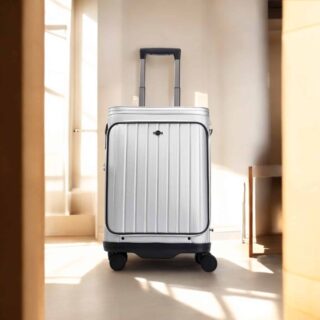 Βαλίτσα Laptop χειραποσκευή καμπίνας Bange YL200 ασημί