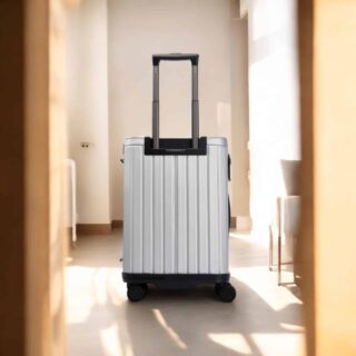 Βαλίτσα Laptop χειραποσκευή καμπίνας Bange YL200 ασημί