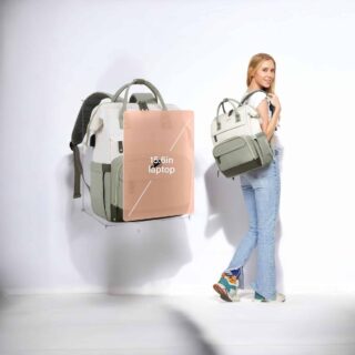 Γυναικείο Σακίδιο Φορητού Υπολογιστή Lovevook 15,6” MB2046 Beige/light green