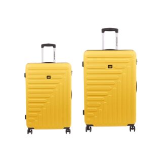 Caterpillar Rockford Σετ Βαλίτσες Μεσαία & Μεγάλη Κίτρινες