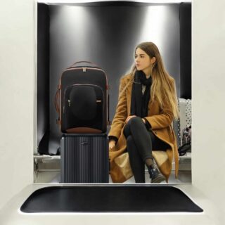 Σακίδιο ταξιδιού για γυναίκες 40L Carry on 17,3″ MB2029 black