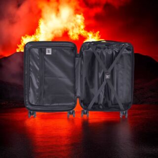 Caterpillar Rockford Σετ Βαλίτσες Μεσαία & Μεγάλη Μαύρες