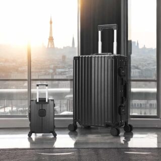 Βαλίτσα Μεγάλη Αλουμινίου Σκληρή Bopai 33-859261/70cm μαύρο