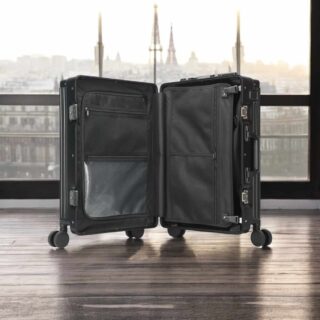 Βαλίτσα Μεγάλη Αλουμινίου Σκληρή Bopai 33-859261/70cm μαύρο