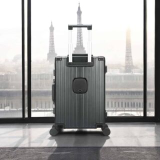 Βαλίτσα Μεγάλη Αλουμινίου Σκληρή Bopai 33-859261/70cm μαύρο