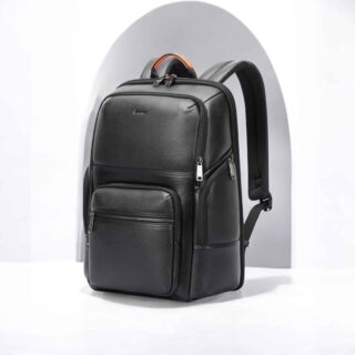 Δερμάτινο Σακίδιο πλάτης 20L Laptop 15,6” Bopai 61-129751 μαύρο