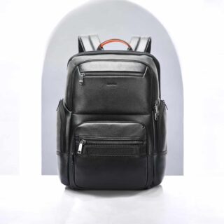 Δερμάτινο Σακίδιο πλάτης 20L Laptop 15,6” Bopai 61-129751 μαύρο