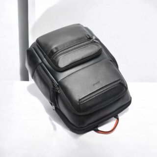Δερμάτινο Σακίδιο πλάτης 20L Laptop 15,6” Bopai 61-129751 μαύρο