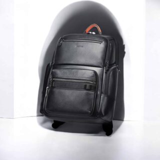Δερμάτινο Σακίδιο πλάτης 20L Laptop 15,6” Bopai 61-129751 μαύρο