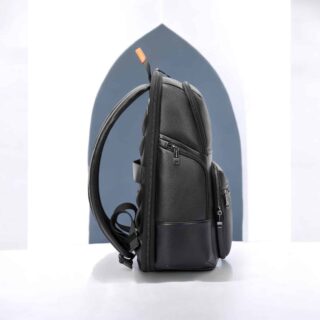 Δερμάτινο Σακίδιο πλάτης 20L Laptop 15,6” Bopai 61-129751 μαύρο