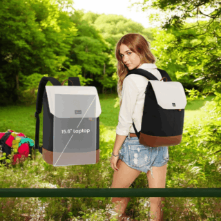 Γυναικείο Σακίδιο Φορητού Υπολογιστή Lovevook 15,6” MB2187 black/beige