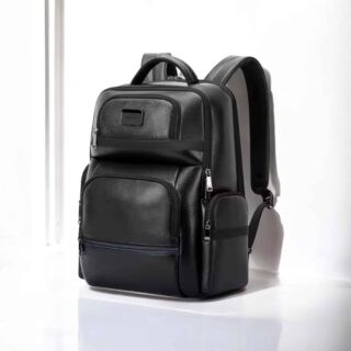 Bopai Δερμάτινο Σακίδιο Πλάτης Laptop 15.6” 25L Μαύρο