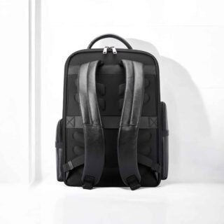 Bopai Δερμάτινο Σακίδιο Πλάτης Laptop 15.6” 25L Μαύρο