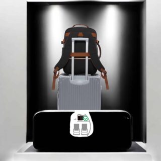 Σακίδιο ταξιδιού για γυναίκες 40L Carry on 17,3″ MB2029 black