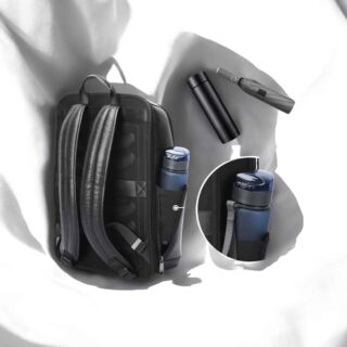 Δερμάτινο Σακίδιο πλάτης 18L Laptop 15,6” Bopai 61-128221 μαύρο