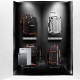 Σακίδιο ταξιδιού για γυναίκες 40L Carry on 17,3″ MB2029 black