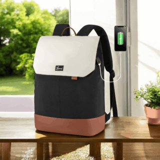 Γυναικείο Σακίδιο Φορητού Υπολογιστή Lovevook 15,6” MB2187 black/beige