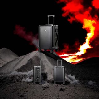 Βαλίτσα χειραποσκευή αλουμινίου σκληρή Bopai 833-861201 μαύρο