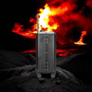 Βαλίτσα χειραποσκευή αλουμινίου σκληρή Bopai 833-861201 μαύρο