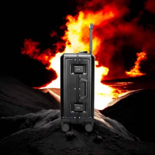 Βαλίτσα χειραποσκευή αλουμινίου σκληρή Bopai 833-861201 μαύρο