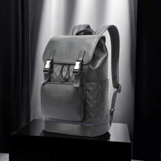 Bopai Δερμάτινο Σακίδιο Πλάτης 20L για Laptop 15,6” Μαύρο