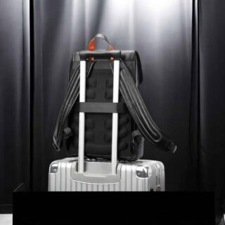 Bopai Δερμάτινο Σακίδιο Πλάτης 20L για Laptop 15,6” Μαύρο