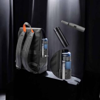 Bopai Δερμάτινο Σακίδιο Πλάτης 20L για Laptop 15,6” Μαύρο