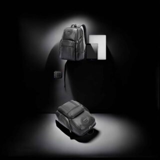 Δερμάτινο Σακίδιο πλάτης 31L Laptop 15.6” Bopai 61-127391 μαύρο