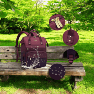 Γυναικείο Σακίδιο Φορητού Υπολογιστή Lovevook 15,6” MB2197 wine/purple