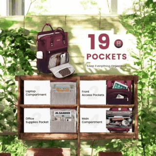 Γυναικείο Σακίδιο Φορητού Υπολογιστή Lovevook 15,6” MB2197 wine/purple